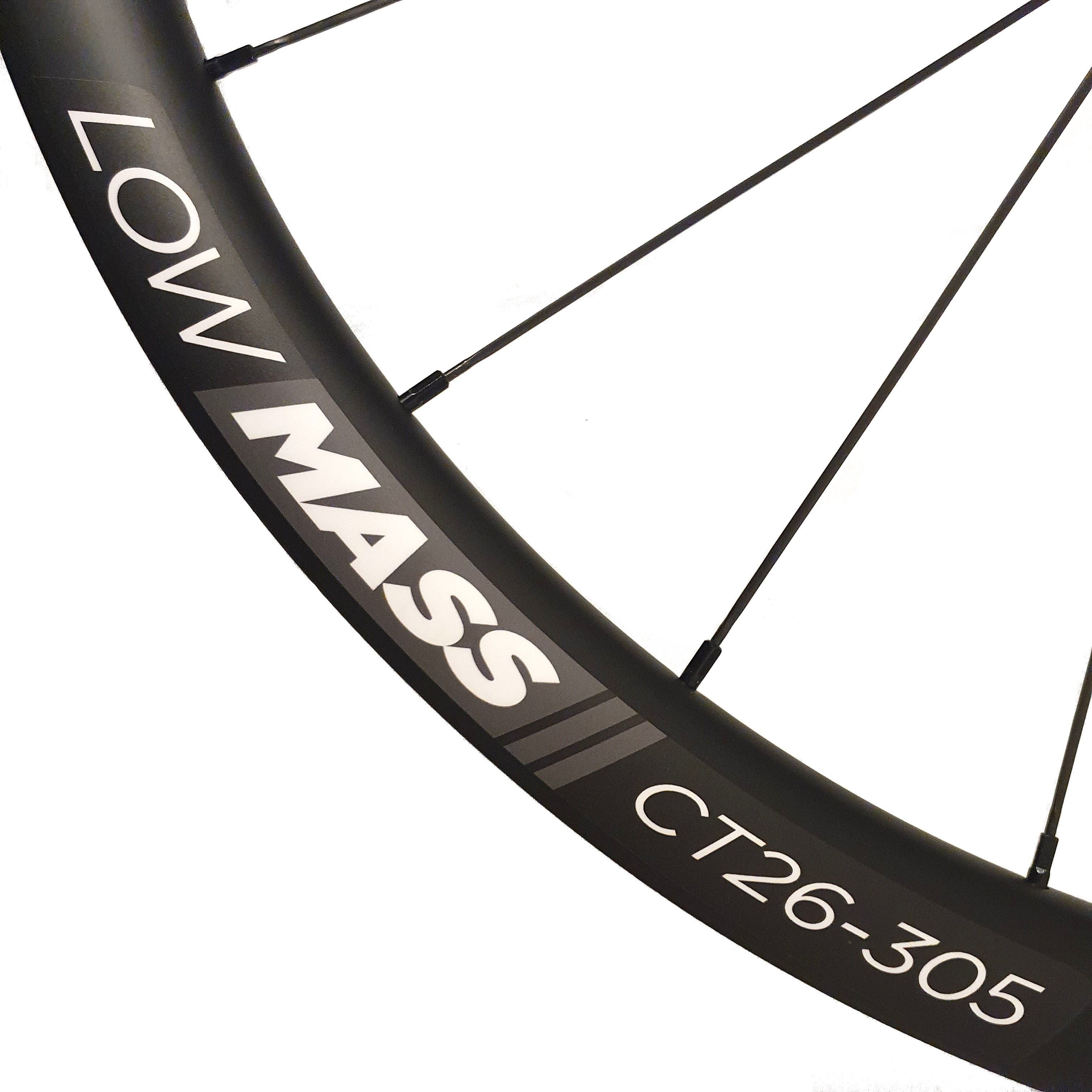 Archived 12/21 - LOWMASS CT26-305 Carbon Tubular Cyclo Cross Disc Wheelset